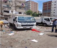 حملات مكبرة لإزالة الإشغالات والتعديات بأحياء الإسكندرية 