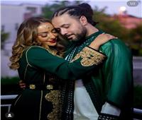على الطقوس المغربية عبد الفتاح الجريني  يحتفل بزفافه| فيديو وصور
