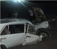 إصابة 3 أشخاص في حادث تصادم سيارة ملاكي بعمود كهرباء في أسيوط