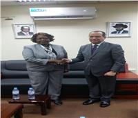 سفير مصر يلتقي وزيرة الزراعة والأمن الغذائي بدولة جنوب السودان