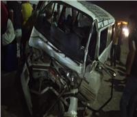 إصابة 18 شخصا إثر انقلاب سيارة ميكروباص في المنيا 