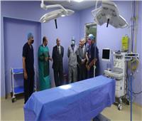 رئيس جامعة المنيا يفتتح أعمال تطوير مستشفى القلب والصدر الجامعي