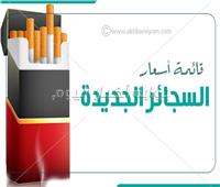 إنفوجراف | قائمة أسعار السجائر بعد الزيادة الجديدة     
