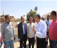 محافظ المنيا يتفقد أعمال إنشاء محطة معالجة الصرف الصحي