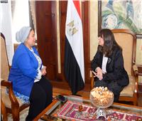 وزيرة الهجرة تلتقي رئيسة الجالية المصرية بأيرلندا الشمالية لبحث احتياجاتهم 