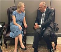 «شكري» يلتقي وزيرة خارجية النرويج على هامش اجتماعات الأمم المتحدة