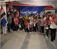 أصحاب الهمم ومسئولي مبادرة «مصر تستطيع» في زيارة للقطار الكهربائي| صور