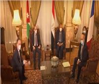 وزراء خارجية مصر وألمانيا وفرنسا والأردن: حل الدولتين أساس تسوية النزاع الفلسطيني الإسرائيلي