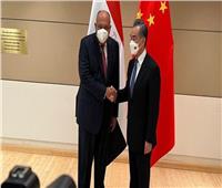 وزير الخارجية يلتقي مستشار الدولة وزير خارجية الصين 