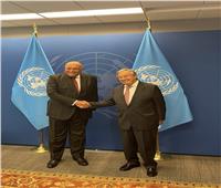 وزير الخارجية يلتقي السكرتير العام للأمم المتحدة «أنطونيو جوتيرش»