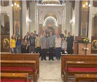 المطران جان ماري شامي يزور اجتماع شباب كنيسة القديس كيرلس بمصر الجديدة