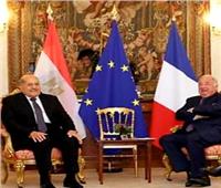 رئيس مجلس الشيوخ يستقبل نظيره الفرنسي ‎‎لبحث سبل تعزيز العلاقات 