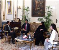 رئيس الوزراء يلتقى سفير قطر بالقاهرة