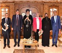 قداسة البابا يستقبل وفد كلية الآثار جامعة عين شمس       