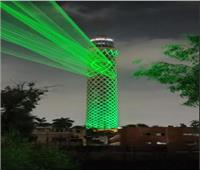 بالفيديو .. إضاءة برج القاهرة بالاخضر بمناسبة اليوم العالمي للصحة النفسية