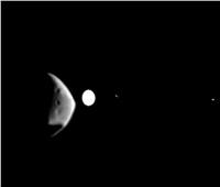 شاهد.. قمر المريخ «ديموس» يحجب المشتري وأقماره| فيديو