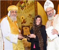 بالحجاب| وزيرة الهجرة تشارك في الاحتفال باليوبيل الذهبي لكنيسة السيدة العذراء