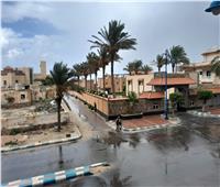 أمطار غزيرة وتقلبات جوية بمدينة مرسى مطروح 