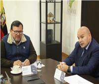 سفير مصر بكيتو يلتقي وزير الزراعة والثروة الحيوانية الإكوادوري