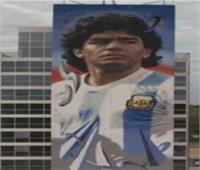 لإحياء ذكرى مارادونا.. رسم لوحة جدارية كبيرة في بيونس آيرس | فيديو