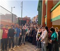 زيارات ميدانية لطلاب جامعة القاهرة لمتابعة إنجازات مبادرة حياة كريمة