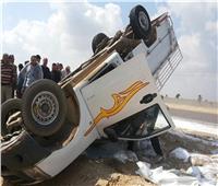 إصابة 14 شخصاً في إنقلاب سيارة ربع نقل بالصحراوي الغربي في أسيوط 