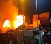 حريق بالسوق الكبير في بورفؤاد.. والحماية المدنية تحاول السيطرة عليه 