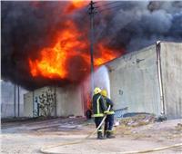 تفحم «ورشة دوكو» في حريق هائل بالعمرانية