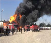 اندلاع حريق ضخم داخل المدينة المائية بمحافظة النجف العراقية 