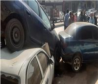إصابة 6 أشخاص في تصادم بين 5 سيارات بمنطقة غمرة في القاهرة