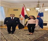 سفير مصر بهلسنكي يلتقي رئيسة وزراء فنلندا 