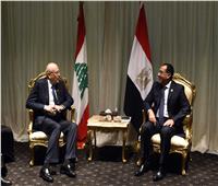 رئيس الوزراء يلتقي نظيره اللبنانى على هامش قمة المناخ