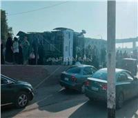 الصور الأولى لحادث اصطدام قطار بأتوبيس طلاب بالشرقية