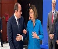 عمرو أديب عن صورة الرئيس السيسي مع نانسي بيلوسي: «خلت الأعداء يلطمون»