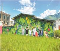 لرؤية رسومات الفنان «ليو تشي تشنج».. قرية صينية يزداد عدد السائحين الوافدين إليها