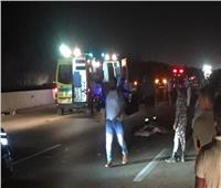 مصرع سيدة وإصابة 13 شخصا في حادث انقلاب سيارة ميكروباص ببني سويف