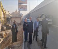 محافظ القاهرة يتفقد أعمال الإزالة الجارية لتعارضات توسعة طريق السويس 