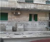 إصابة عاملي بناء وتحطم سيارة في انهيار سقف عقار بشرق الإسكندرية | صور 