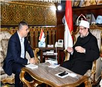 وزير الأوقاف يستقبل رئيس اتحاد إذاعات وتليفزيونات دول منظمة التعاون الإسلامي
