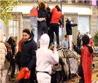 عنف بين الجماهير في بروكسل عقب خسارة بلجيكا أمام المغرب| صور وفيديو