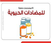 6 استخدامات خاطئة للمضادات الحيوية | انفوجراف
