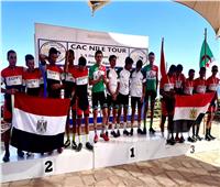منتخب الدراجات يفوز بفضية طواف النيل الدولي