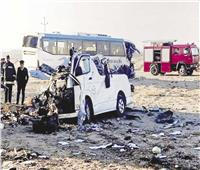 إصابة ٤ مواطنين في حادث سير على طريق الحسنة بوسط سيناء 