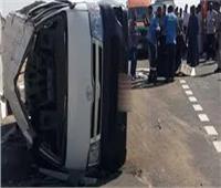 مصرع مواطن واصابة 4 آخرين في حادث انقلاب سيارة بالشيخ زويد 