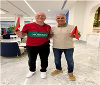 سفير المغرب يحتفل بفوز بلاده على البرتغال خلال تواجده بالغردقة 