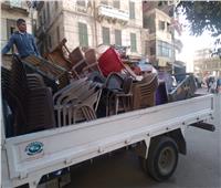 غلق 95 منشأة وضبط 4512 حالة إشغال متنوع في حملات بأحياء الإسكندرية
