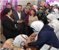 محافظ الإسكندرية يتفقد أعمال الحملة القومية للتطعيم ضد شلل الأطفال