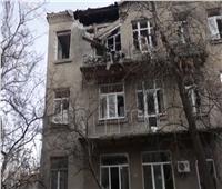 آثار الدمار بعد قصف دونيتسك الخاضعة للسيطرة الروسية| فيديو