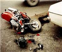 إصابة شخصين في تصادم دراجة نارية بسيارة ملاكي بالوراق  