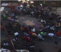 مصرع شابين دهستهما سيارة نقل أثناء استقلالهما موتوسيكل بالإسكندرية| صور